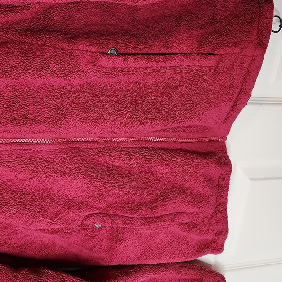 The North Face fleece zip up jacket cranberry pink soft Osito size medium - Picture 2 of 11
